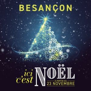 Affiche Besançon ici c'est Noël