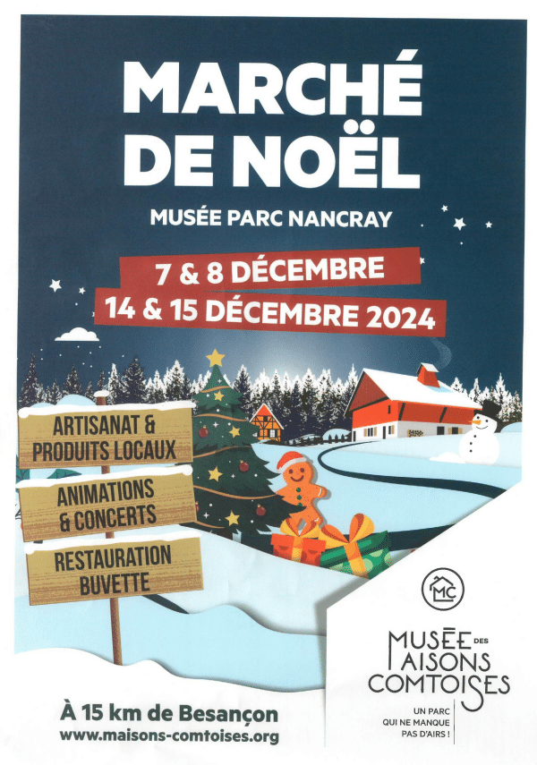 Marché de Noël de Nancray Maisons Comtoises