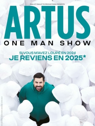 Affiche one man show Artus