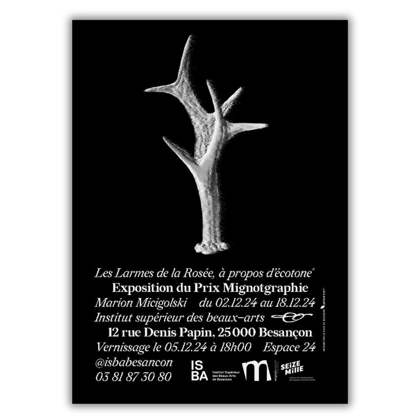 Affiche exposition Les larmes de rosée