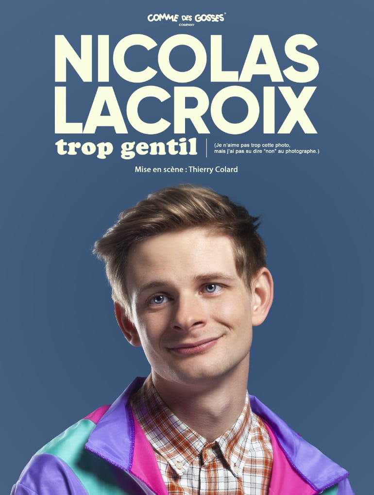 Affiche spectacle humoristique Nicolas Lacroix