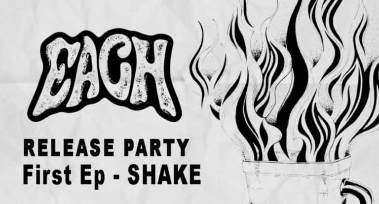 Affiche de la release party Shake de Each à la poudrière de Belfort le 21 mars 2025